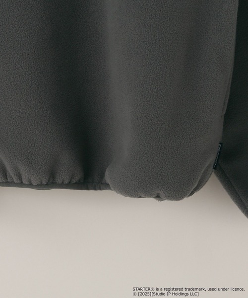 LOWRYS FARM(ローリーズファーム)の「【LFM(U)】STARTERフリースプルオーバー 592150(スウェット・メンズ・ホワイト/チャコールグレー/レッド・MEDIUM/LARGE)」の21枚目の写真