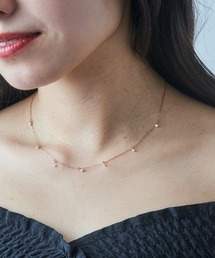 MAGASIN DE MODE Chou Chou（マガジンデモードシュシュ）の「【MAGASIN DE MODE Chou Chou】ネックレス ステンレス メタル 淡水パール ミニ 超極細 チェーン マグネット プチネックレス 華奢 結婚式 オケージョン 二次会 OSWY（ネックレス）」