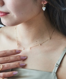 MAGASIN DE MODE Chou Chou（マガジンデモードシュシュ）の「【MAGASIN DE MODE Chou Chou】ネックレス ステンレス メタル 淡水パール ミニ 超極細 チェーン マグネット プチネックレス 華奢 結婚式 オケージョン 二次会 OSWY（ネックレス）」