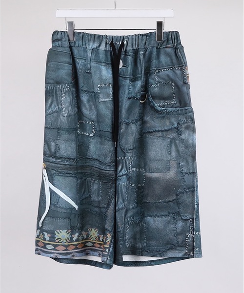 DISCOVERED(ディスカバード)の「CRUST TROMPELOEIL SHORTS(スウェットパンツ・メンズ・ブラック・1/3)」の9枚目の写真