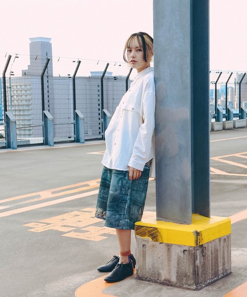 DISCOVERED(ディスカバード)の「CRUST TROMPELOEIL SHORTS(スウェットパンツ・メンズ・ブラック・1/3)」の10枚目の写真