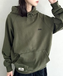 【日本未発売/WEB限定】JEEP(ジープ)/ワンポイント ロゴ刺繍 パーカー フーディ/Raglan Small Hood T-shirt