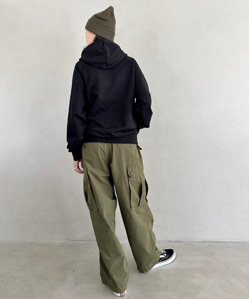 JEEP(ジープ)の「【日本未発売/WEB限定】JEEP(ジープ)/ワンポイント ロゴ刺繍 パーカー フーディ/Raglan Small Hood T-shirt(パーカー・レディース・カーキ/ブラック/レッド/ホワイト/ネイビー・M/S/XL/L)」の6枚目の写真