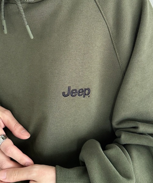 JEEP(ジープ)の「【日本未発売/WEB限定】JEEP(ジープ)/ワンポイント ロゴ刺繍 パーカー フーディ/Raglan Small Hood T-shirt(パーカー・レディース・カーキ/ブラック/レッド/ホワイト/ネイビー・M/S/XL/L)」の16枚目の写真
