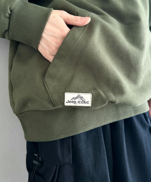 JEEP(ジープ)の「【日本未発売/WEB限定】JEEP(ジープ)/ワンポイント ロゴ刺繍 パーカー フーディ/Raglan Small Hood T-shirt(パーカー・レディース・カーキ/ブラック/レッド/ホワイト/ネイビー・M/S/XL/L)」の17枚目の写真