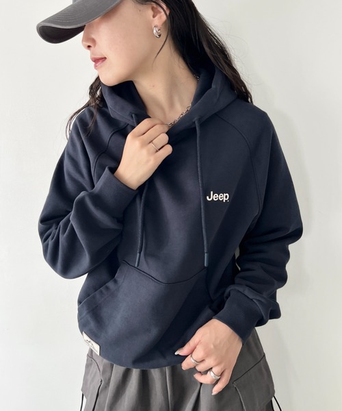 JEEP(ジープ)の「【日本未発売/WEB限定】JEEP(ジープ)/ワンポイント ロゴ刺繍 パーカー フーディ/Raglan Small Hood T-shirt(パーカー・レディース・カーキ/ブラック/レッド/ホワイト/ネイビー・M/S/XL/L)」の22枚目の写真