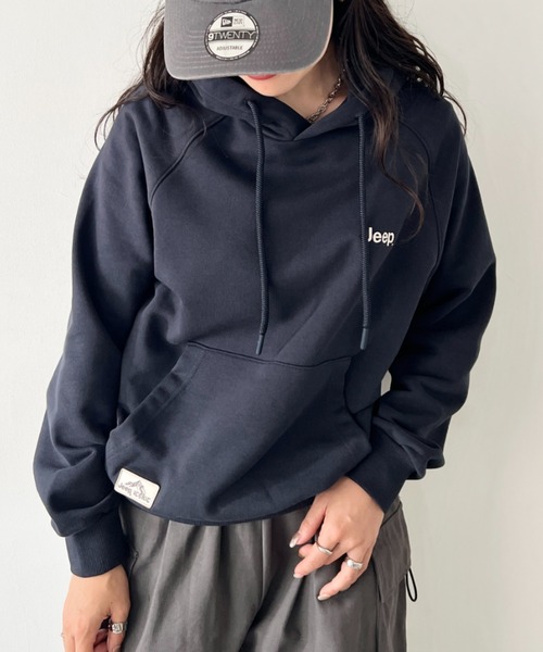 JEEP(ジープ)の「【日本未発売/WEB限定】JEEP(ジープ)/ワンポイント ロゴ刺繍 パーカー フーディ/Raglan Small Hood T-shirt(パーカー・レディース・カーキ/ブラック/レッド/ホワイト/ネイビー・M/S/XL/L)」の20枚目の写真