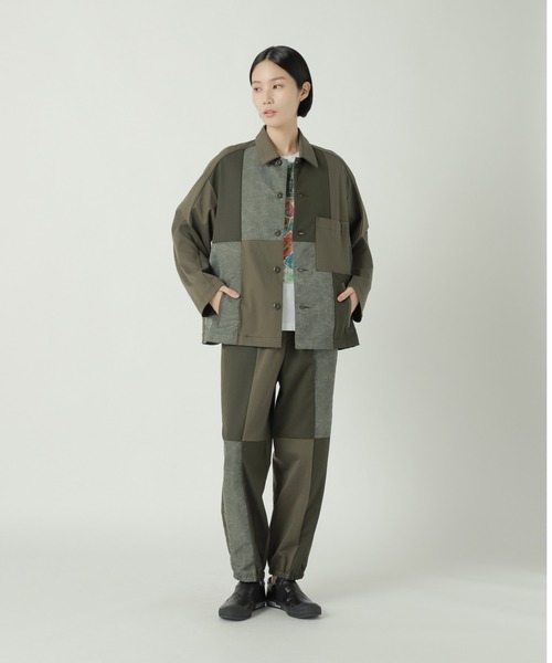 ZUCCa（ズッカ）の「(S)パッチワークジャージィー / 羽織り / S（ミリタリージャケット・レディース・カーキ/ブラック・M size）」の9枚目の写真