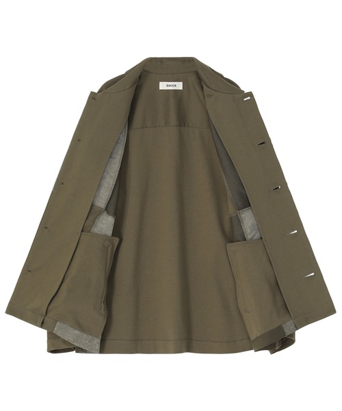 ZUCCa（ズッカ）の「(S)パッチワークジャージィー / 羽織り / S（ミリタリージャケット・レディース・カーキ/ブラック・M size）」の13枚目の写真