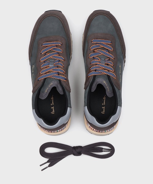 Paul Smith（ポールスミス）の「“Aston” スニーカー【250800 ASTO】（スニーカー・メンズ・ブラック/ホワイト/ダークグレー・X-LARGE/SMALL/MEDIUM/LARGE）」の13枚目の写真