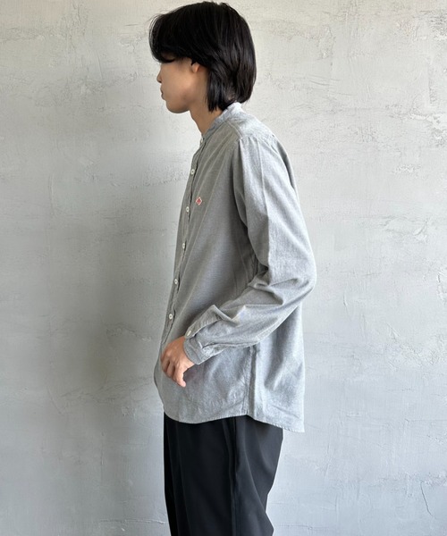 DANTON（ダントン）の「[DANTON/ダントン] コットンフランネル バンドカラーシャツ（シャツ/ブラウス・レディース・オリーブ/キナリ/グレー・42/40/38）」の19枚目の写真