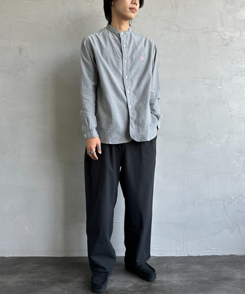 DANTON（ダントン）の「[DANTON/ダントン] コットンフランネル バンドカラーシャツ（シャツ/ブラウス・レディース・オリーブ/キナリ/グレー・42/40/38）」の21枚目の写真