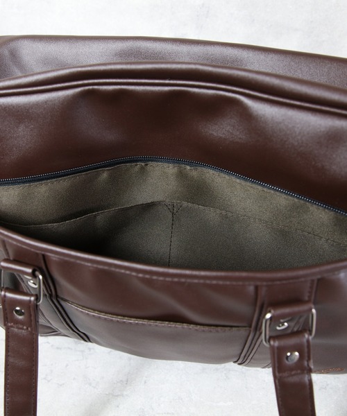 CONVERSE（コンバース）の「CONVERSE SCHOOL BAG（ショルダーバッグ・メンズ・ブラウン/ブラック系その他/ブラック・FREE）」の8枚目の写真