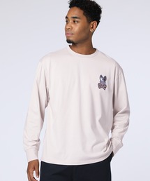 Psycho Bunny（サイコバニー）の「ロングスリーブ モザイクステッチバニーTシャツ（Tシャツ/カットソー）」