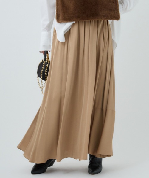 Chaos カオス　アースサテンスカート　モカ　ベージュ セール】Chaos(カオス)/ アースサテンスカート（スカート）｜Chaos