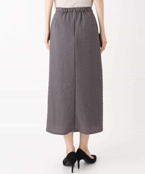 MK MICHEL KLEIN(エムケーミッシェルクラン)の「エンボス加工ナロースカート/洗える(スカート・レディース・ブルーグリーン/ダークグレー・38)」の15枚目の写真