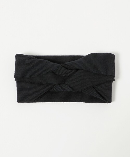La Maison de Lyllis（メゾンドリリス）の「＜La maison de Lyllis＞ループ ヘアバンド（ヘアバンド・レディース・ブラック/ダークグリーン・FREE）」の2枚目の写真