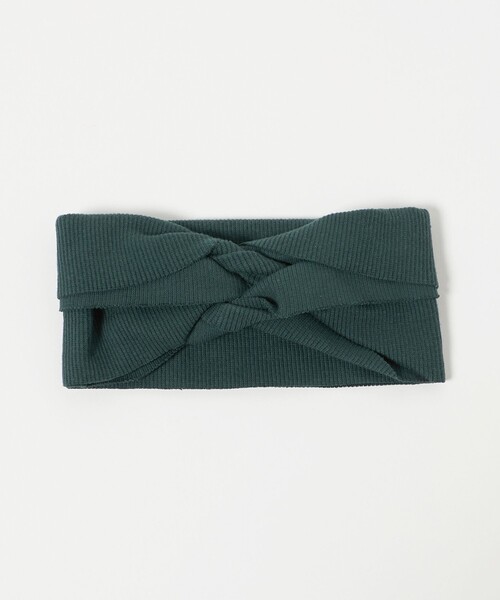 La Maison de Lyllis（メゾンドリリス）の「＜La maison de Lyllis＞ループ ヘアバンド（ヘアバンド・レディース・ブラック/ダークグリーン・FREE）」の11枚目の写真