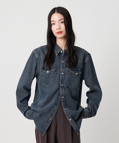 Levi's(リーバイス)の「<Levi's>スタンダードウエスタン シャツ(シャツ/ブラウス・レディース・コバルトブルー・M)」の1枚目の写真