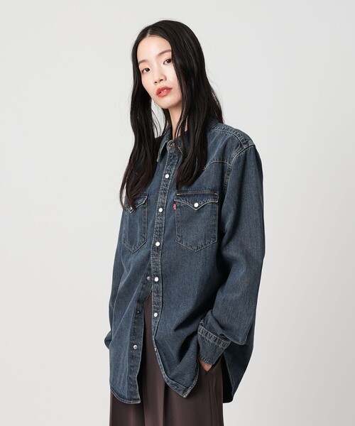 Levi's(リーバイス)の「<Levi's>スタンダードウエスタン シャツ(シャツ/ブラウス・レディース・コバルトブルー・M)」の11枚目の写真