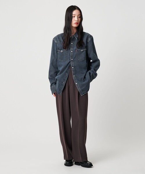 Levi's(リーバイス)の「<Levi's>スタンダードウエスタン シャツ(シャツ/ブラウス・レディース・コバルトブルー・M)」の13枚目の写真