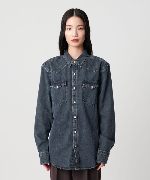 Levi's(リーバイス)の「<Levi's>スタンダードウエスタン シャツ(シャツ/ブラウス・レディース・コバルトブルー・M)」の14枚目の写真