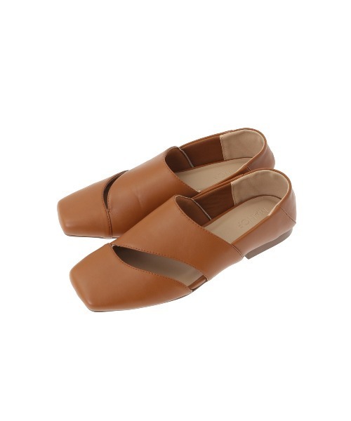 MANOF(マノフ)の「CURVE CUTTING FLAT SHOES(その他シューズ・レディース・キャメル/ダークブラウン・37/36/38)」の8枚目の写真