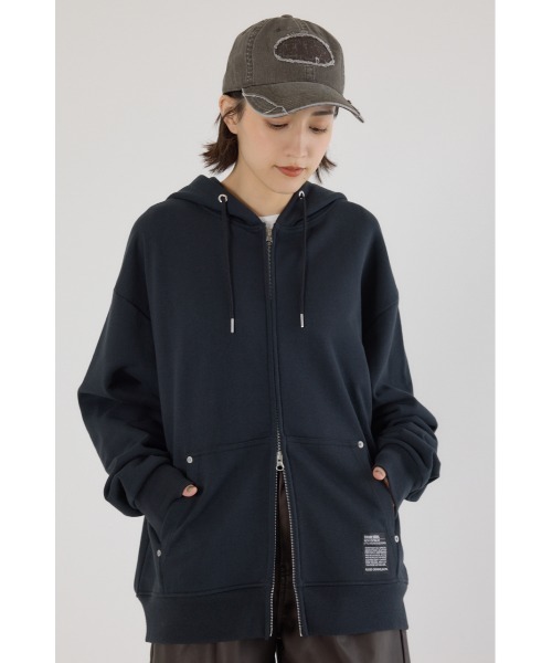 RODEO CROWNS WIDE BOWL（ロデオクラウンズワイドボウル）の「SHARE Wジップ パーカー（パーカー・レディース・ブラック/グレー×ホワイト/ブラウン/レッド・MEDIUM/LARGE）」の5枚目の写真