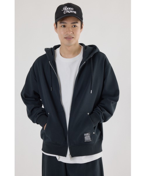 RODEO CROWNS WIDE BOWL（ロデオクラウンズワイドボウル）の「SHARE Wジップ パーカー（パーカー・レディース・ブラック/グレー×ホワイト/ブラウン/レッド・MEDIUM/LARGE）」の12枚目の写真