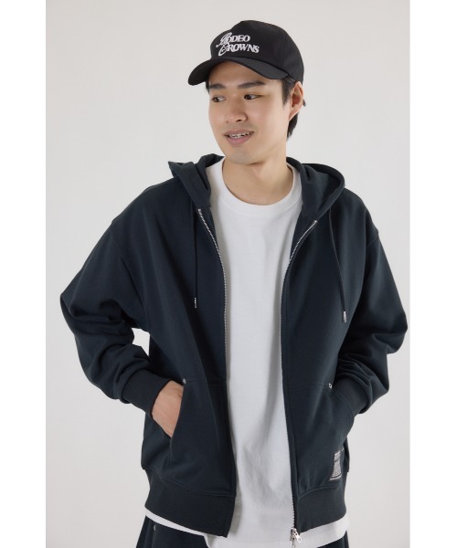 RODEO CROWNS WIDE BOWL（ロデオクラウンズワイドボウル）の「SHARE Wジップ パーカー（パーカー・レディース・ブラック/グレー×ホワイト/ブラウン/レッド・MEDIUM/LARGE）」の13枚目の写真