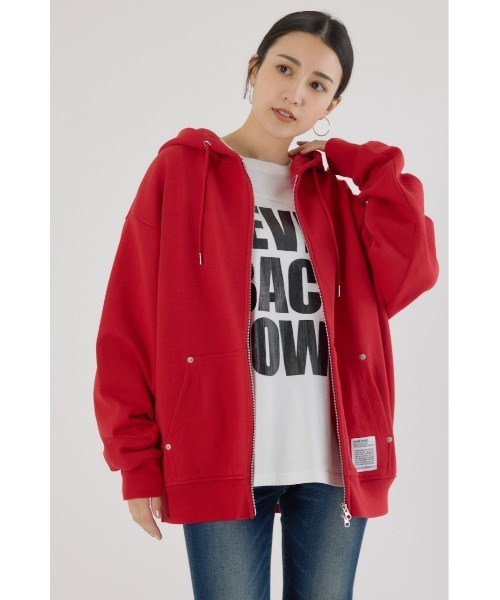 RODEO CROWNS WIDE BOWL（ロデオクラウンズワイドボウル）の「SHARE Wジップ パーカー（パーカー・レディース・ブラック/グレー×ホワイト/ブラウン/レッド・MEDIUM/LARGE）」の20枚目の写真