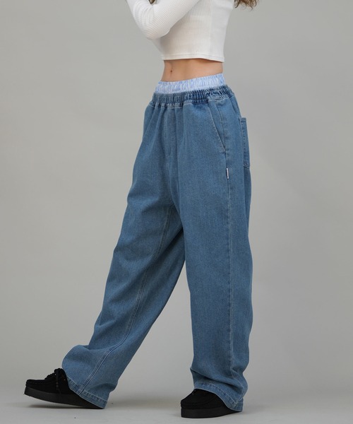 ELEMENT(エレメント)の「ELEMENT/エレメント デニムパンツ BF024-729(その他パンツ・レディース・ライトインディゴブルー/ブラック/ダークインディゴブルー・M)」の3枚目の写真