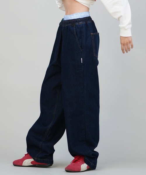 ELEMENT(エレメント)の「ELEMENT/エレメント デニムパンツ BF024-729(その他パンツ・レディース・ライトインディゴブルー/ブラック/ダークインディゴブルー・M)」の1枚目の写真