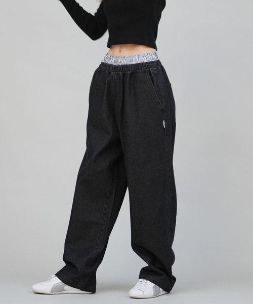 ELEMENT(エレメント)の「ELEMENT/エレメント デニムパンツ BF024-729(その他パンツ・レディース・ライトインディゴブルー/ブラック/ダークインディゴブルー・M)」の2枚目の写真