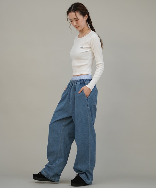 ELEMENT(エレメント)の「ELEMENT/エレメント デニムパンツ BF024-729(その他パンツ・レディース・ライトインディゴブルー/ブラック/ダークインディゴブルー・M)」の11枚目の写真
