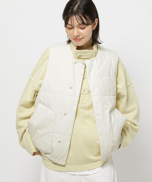 スクエアキルティングベスト（ダウンベスト）｜niko and