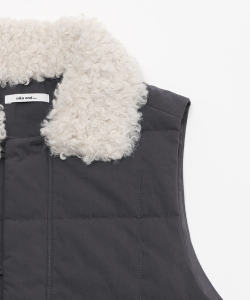 argue キルティングダウンベスト スクエアキルティングベスト（ダウン