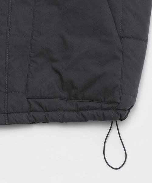 黒 キルティング ダウンベスト ノースリーブ スクエアキルティングベスト（ダウンベスト）｜niko and