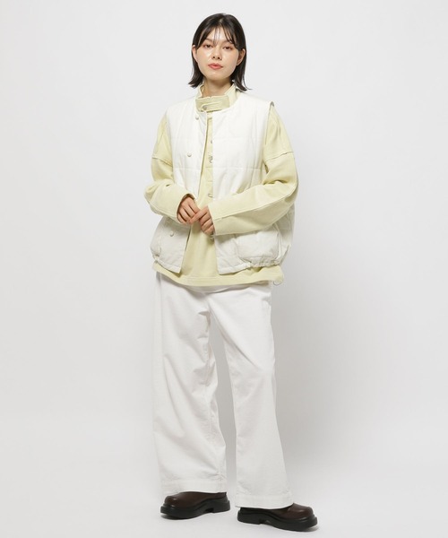 niko and...（ニコアンド）の「スクエアキルティングベスト（ダウンベスト・レディース・チャコール/アイボリー・FREE）」の22枚目の写真