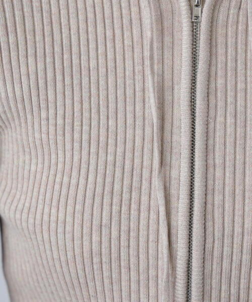 FREE'S MART(フリーズマート)の「◆配色リブショート丈ニットパーカー(ニット/セーター・レディース・ベージュ/ブラウン/グレー・FREE)」の12枚目の写真