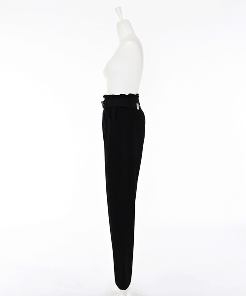 Narcissus（ナルシス）の「【ベルトセット】ハイウエストベルトデニムパンツ/テーパードデニムパンツ（デニムパンツ・レディース・ブラック/ブルー・FREE）」の18枚目の写真