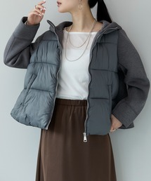 PREFERIR | フーテッド キルティング ブルゾン ショートコート(ダウンジャケット/コート)