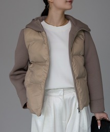 PREFERIR | フーテッド キルティング ブルゾン ショートコート(ダウンジャケット/コート)