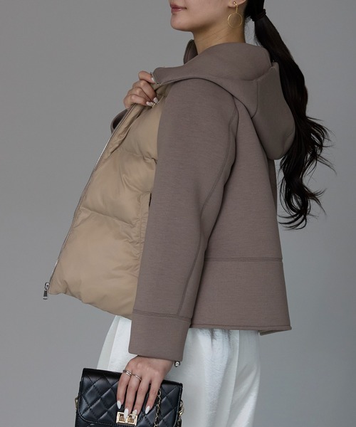 PREFERIR(プレフェリール)の「フーテッド キルティング ブルゾン ショートコート(ダウンジャケット/コート)」 - WEAR