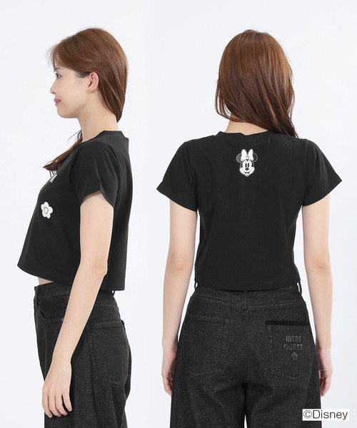 MARYQUANTマリークワントディズニーディズニーミニーTシャツブラック MARYQUANTマリークワントディズニーディズニーミニーTシャツブラック