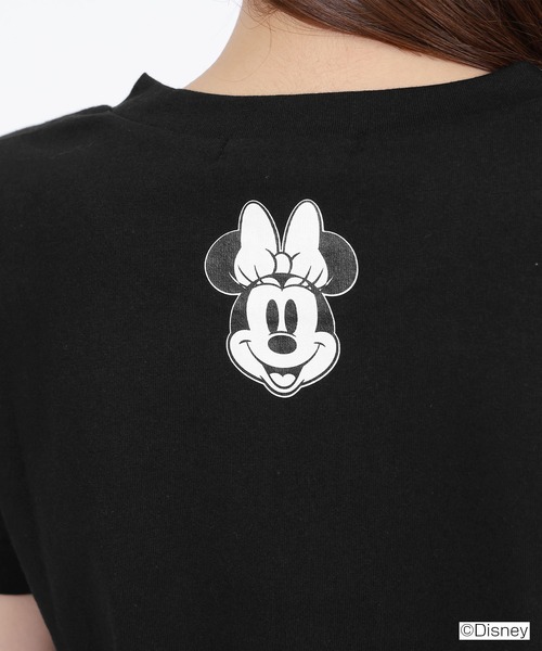 ミニーマウスデザインレトロロゴ Tシャツ（Tシャツ/カットソー