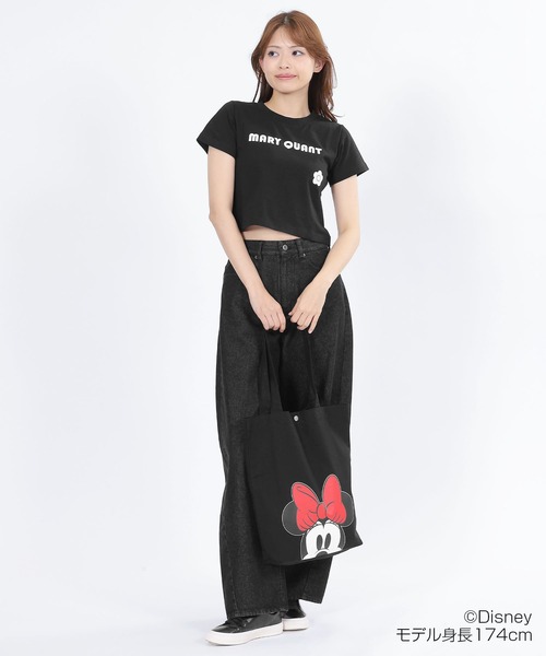 ミニーマウスデザインレトロロゴ Tシャツ（Tシャツ/カットソー