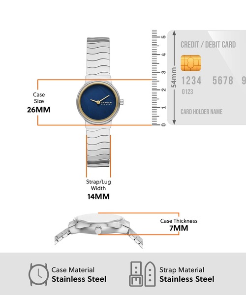 SKAGEN（スカーゲン）の「スカーゲン 腕時計 レディース アナログ ステンレス SKW3171（アナログ腕時計・レディース・シルバー・FREE）」の4枚目の写真