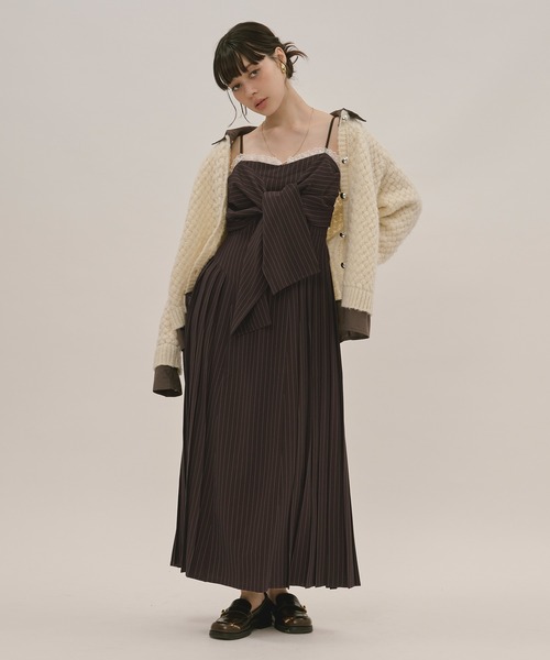ワンピース ribbon detail cami onepiece セール】ribbon detail cami onepiece / リボンディテールキャミ