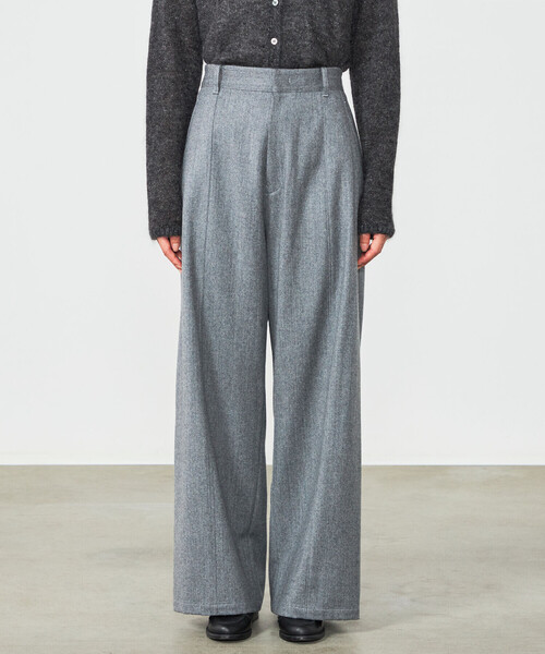 LE GLAZIK（ルグラジック）の「LE GLAZIK | ウール ワイドイージーパンツ WOMEN（その他パンツ・レディース・ダークネイビー/ベージュ/グレー・36）」の11枚目の写真
